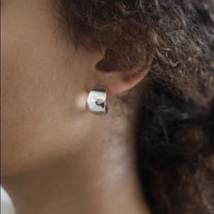 Working Woman Sterling Silver Hoops